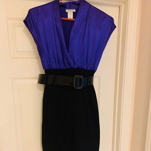 Purple and black dress